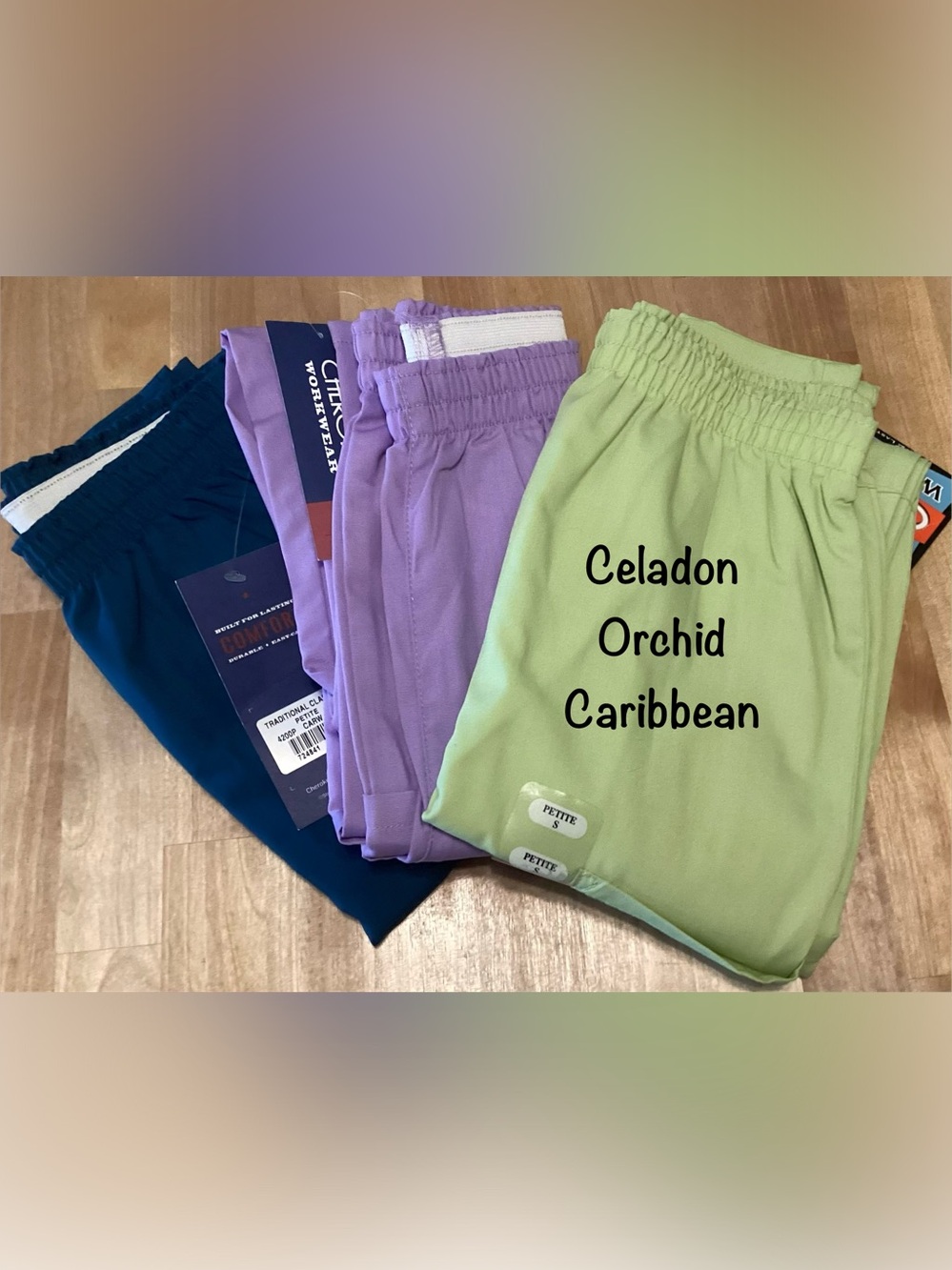 3 Pair Cherokee Workwear Scrub Pants 4200 Small Petite